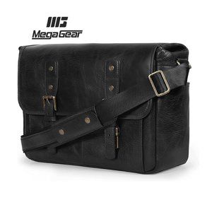 MegaGear Italian Leather Messenger Camera Bag